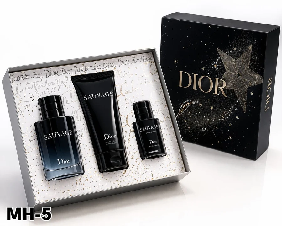 واش DIOR طقم عطر 3 قطع + بدي لوشن رقم 100ML+30ML