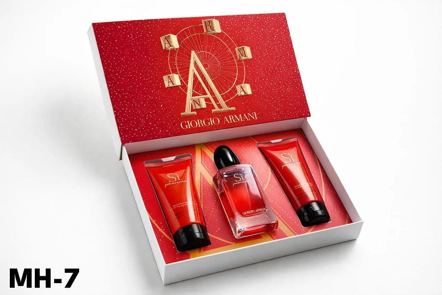 قطع GIORGIO ARMANI طقم عطر + بدي لوشن 3 رقم 100ML