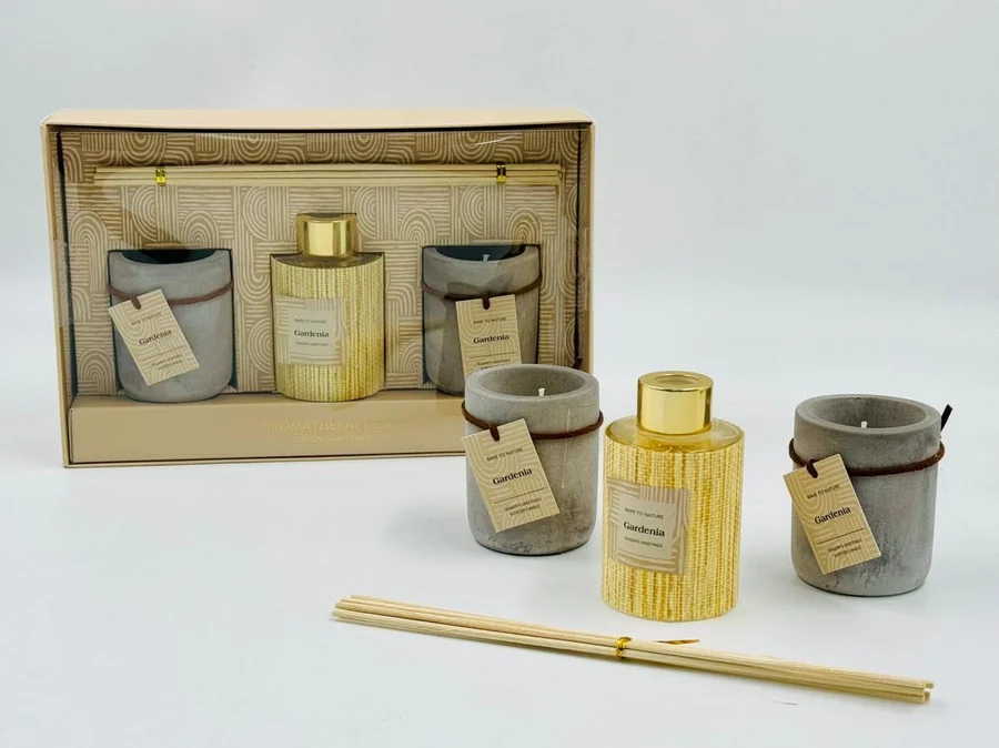 طقم عطر + شمع