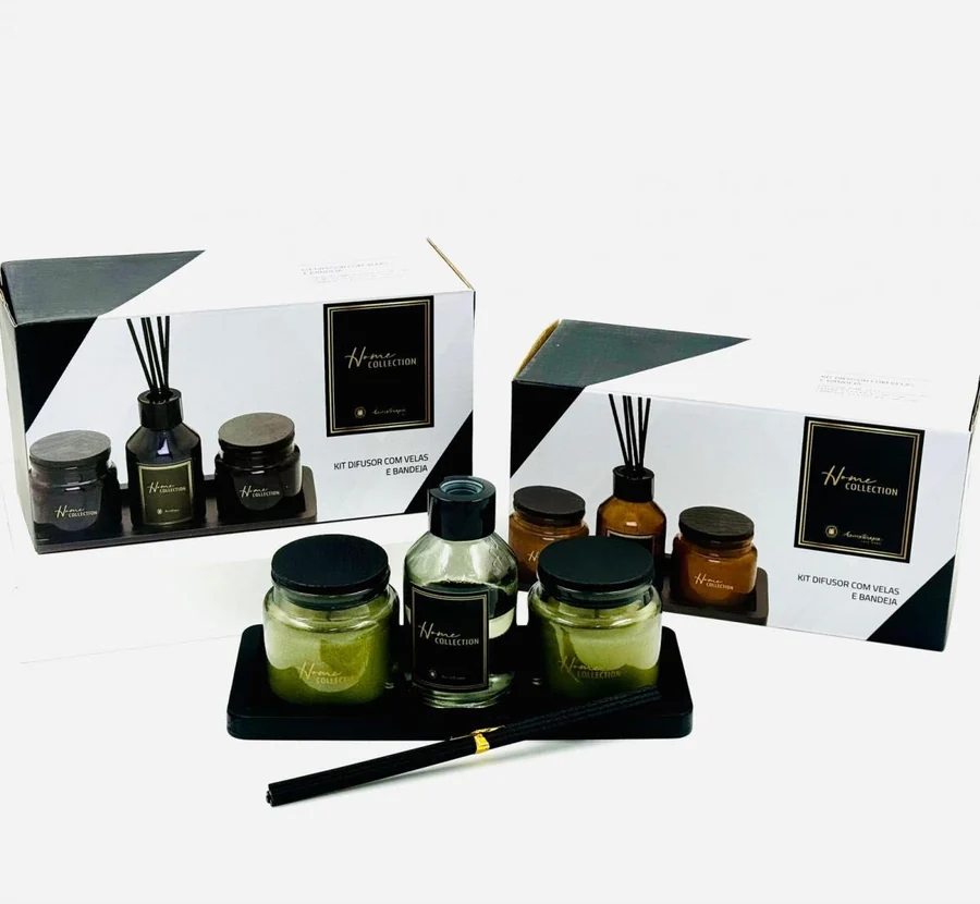 طقم عطر + شمع 3 روائح